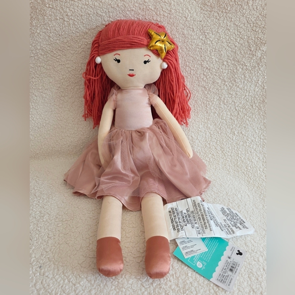 NWT Pillowfort Target Princess Ariel Doll Kid's Pillow Buddy Disney Collection